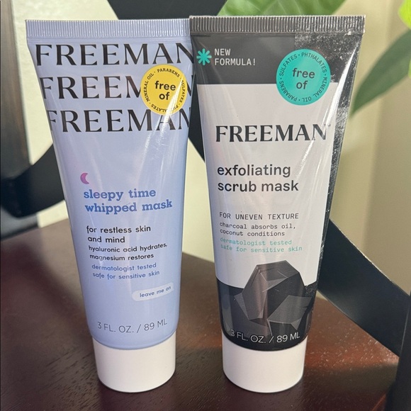 Freeman Other - (2) Freeman Sleepy Time and Exfoliating Scrub Masks 3 Fl oz each